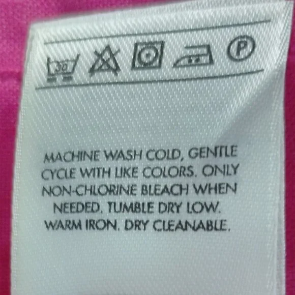 INC Linen Hot Pink Button-Up Blouse, sz 4 - Picture 7 of 8